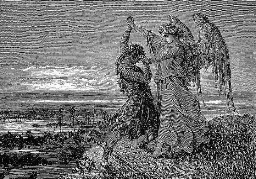 jacob wrestles with an angel